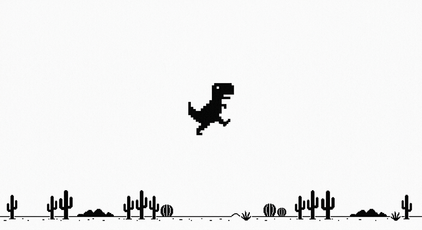 The Dinosaur Waiting for the Internet