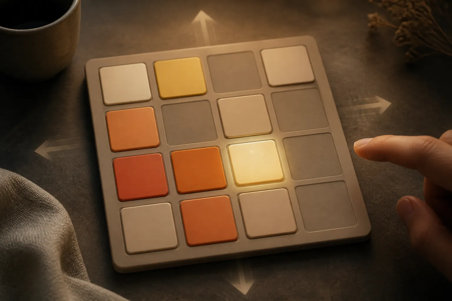 The Quiet Arithmetic Inside a Sixteen-Square Puzzle